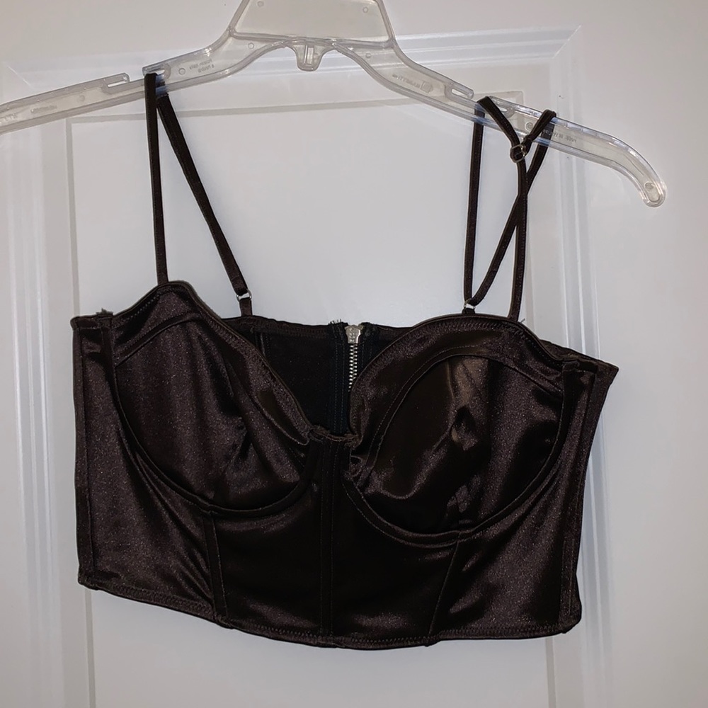 ⚡️ brown corset top